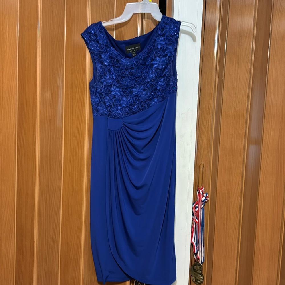 GUC Connected apparel size 12 sequin blue dress cocktail